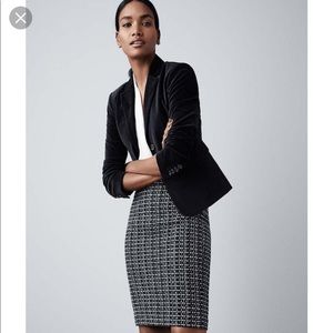 Worn once Ann Taylor velvet blazer 3/4 sleeves